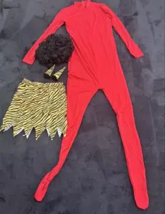 大人用　 赤鬼コスプレ　4点セット