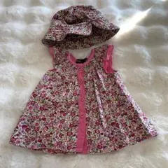 ❤️ノットソービッグnotsobig❤️花柄ワンピース&帽子セット美品ラブリー6mのサムネイル