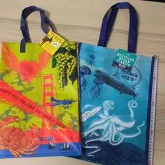 トレーダージョーズ　タグ付未使用エコバッグ　2枚セット　おまけ付No2