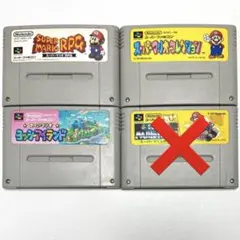 【起動確認済み】SFC ソフト 4点セット マリオRPG スーパーファミコン