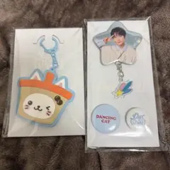 NCT WISH ユウシ バブルニャン ミラーキーホルダー 缶バッジ セット