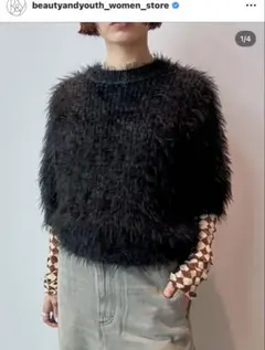 金曜日まで限定　値下げ　ユナイテッドアローズ　ニット　ブラック