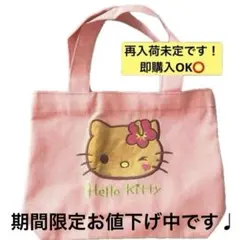 新品未使用♡サンリオ 日焼け ハローキティ ランチバッグ トートバッグ ピンク