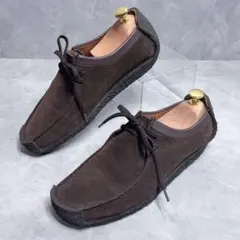 【Clarks】クラークス 26cm ワラビー ナタリー ブラウン モカシン