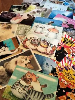 1枚23円❗️かわいい動物ポストカード まとめ売り　 26枚セット
