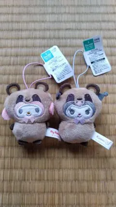 サンリオキャラクターズ どうぶつ着ぐるみマスコット マイメロディ クロミ たぬき