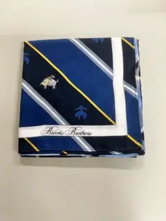 Brooks Brothers ハンカチ ネイビー ストライプのサムネイル