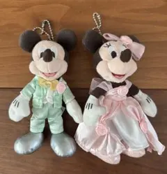 ミニーとミッキー ぬいぐるみ セット　ウェディング