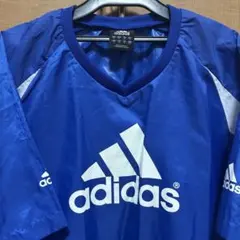 古着 adidas ピステ・ウィンドブレーカー 青 半袖