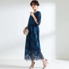 Ｒａｙ　ＢＥＡＭＳ　レースギャザーキリカエワンピースのサムネイル