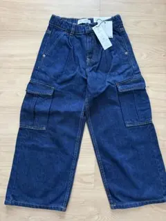 zara kids デニムカーゴパンツ