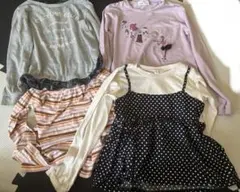 120 130 クミキョク　コムサイズム　長袖シャツ　まとめ売り　子供服　女の子