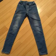 週末値下げ☆GUデニムブルー スキニーパンツ 150 裏起毛