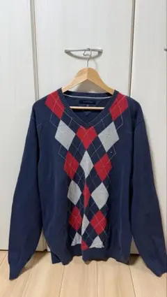 TOMMY HILFIGER ネイビー 長袖ニットのサムネイル