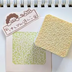 唐草模様 消しゴムはんこ No.1
