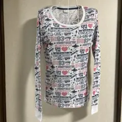ブルームーンブルー　長袖プリントTシャツ サイズ　Ｆ