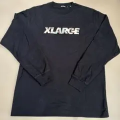XLARGE 長袖カットソー カモフラロゴ ブラック Mサイズのサムネイル