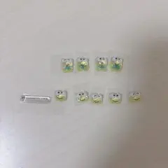 はぴだんぶい ボンボンドロップシールミニ けろけろけろっぴ 9個