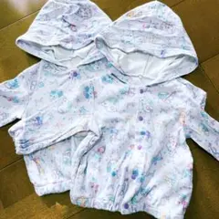 ミキハウス ユニコーン　パーカー　双子