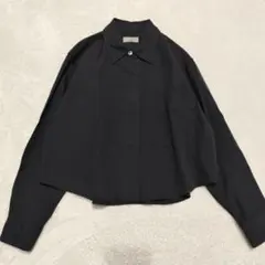MARGARET HOWELL ブラック長袖ポロシャツ Lサイズ - メルカリ