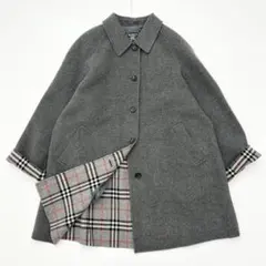 BURBERRY バーバリー　ロングコート　ウール　カシミヤ　グレー　15BR