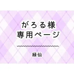 がろる様　専用ページ