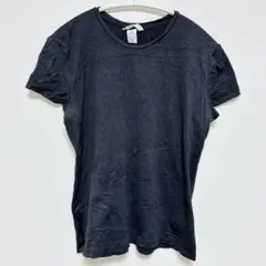 美品✨H&M ブラック Tシャツ 【L】 半袖 無地 古着 カジュアル 通学
