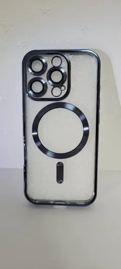 【新品】iPhone16PROケースブルーMagSafe対応耐衝撃クリアケース