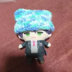 《青系》にじぱぺっと ぬい服 10cm 猫耳ニット帽