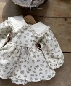 Anneshirley 花柄ロンパース Diana Rompers 80