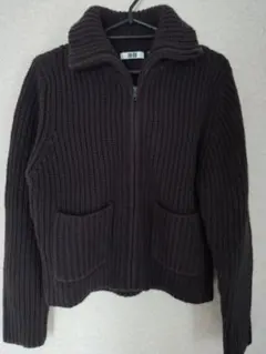 ユニクロU/ラムブレンドジップアップジャケットS