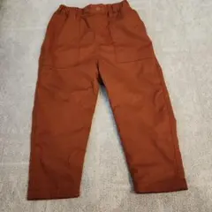 【美品】UNIQLO キッズ 裏起毛長ズボン 100cm 茶色