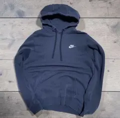 90s-00s NIKE パーカー ブラック/黒系 紺タグ y2k 短丈フェードのサムネイル