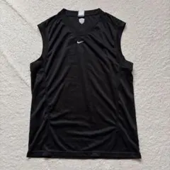 nike センターロゴ タンクトップ XL 黒　メッシュ　00s ノースリーブ