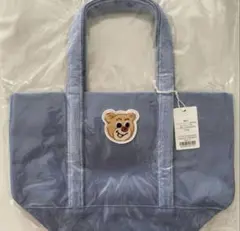 フェイラー　オールドテディワッペントートバッグ　ライトブルー　Ｌ　新品未使用品