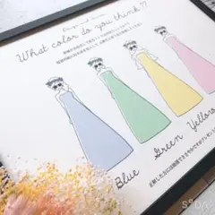 ナチュラル ドレス当て 色当て クイズ