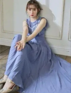 herlipto Back Lace-Up Cotton Long Dress