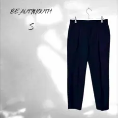 tomo様【ビューティー&ユース】スラックス アンクル丈 黒 ブラック S