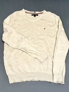 TOMMY HILFIGER Vネックニットセーター XL
