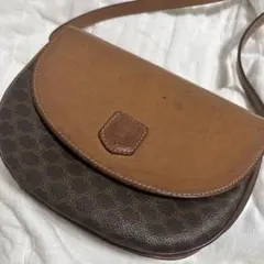 セリーヌレザーショルダーバッグ マカダム