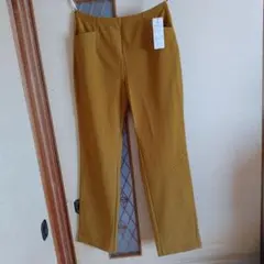 有木パンツ　ピーツー　レディースパンツ•Ｌ 裏起毛　ダークマスタード