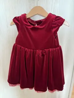 新品　H&M ベルベットドレス ワンピース　赤