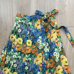 美品　イエナラブークル フラワープリントラップスカート　花柄ロング巻きスカート