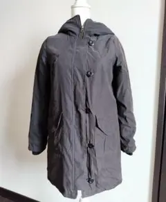 レピピ　フード付き　黒　コート　S