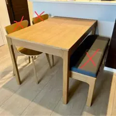 ダイニングテーブル⭐︎イス二脚セット　【直接引取り限定】　IKEAエーケダーレン 2025年最新】エーケダーレンの人気アイテム - メルカリ
