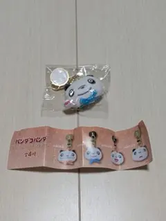 パンダコパンダ ぬいぐるみスマホチャーム パンちゃんリボン