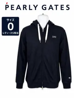 PEARLY GATES ジップアップパーカー ネイビー サイズ0レディースSのサムネイル