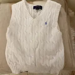 Polo Ralph Lauren ホワイトベスト 3/3T