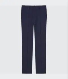 感動パンツ　スリムストレート　ネイビーW64