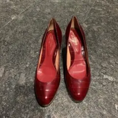 Sergio rossi ラウンドトゥパンプス（赤）